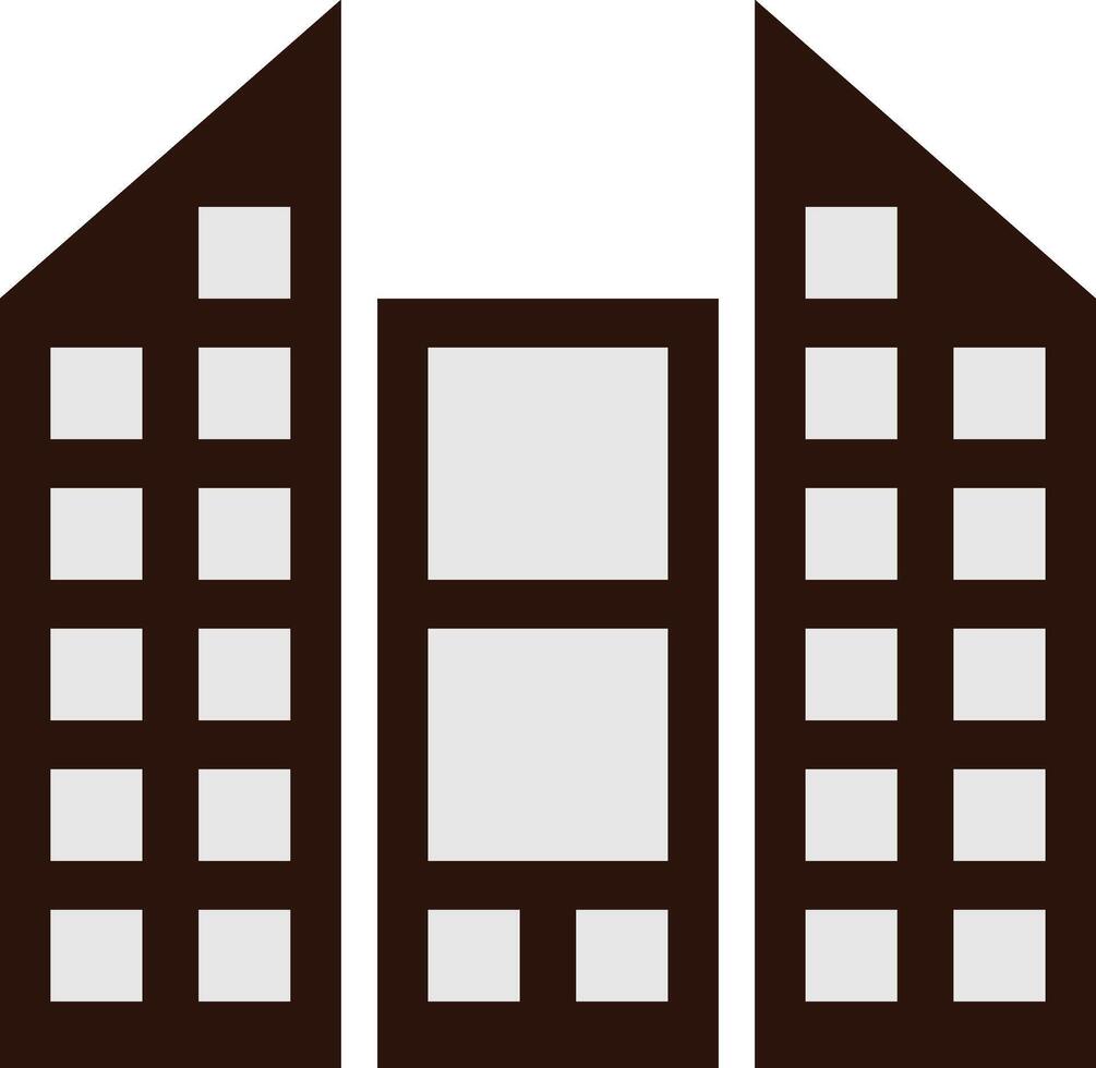 Stylized City Skyline Graphic vector
