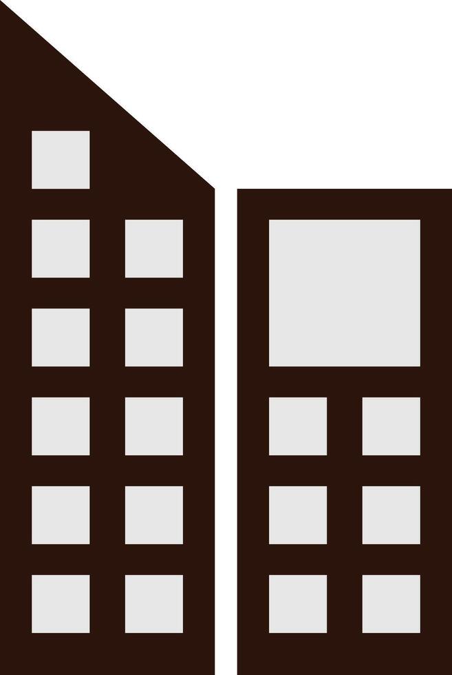 Minimalist Cityscape Icon SIMPLE vector