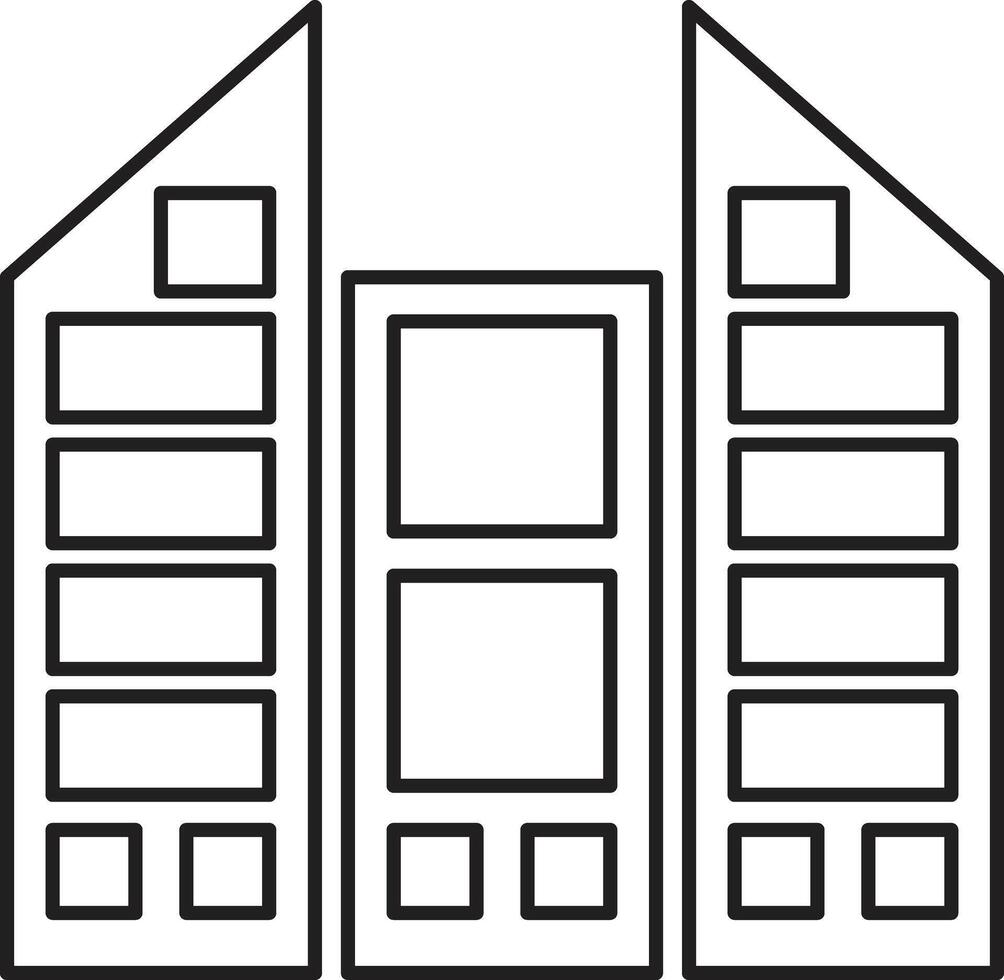 Urban Architecture A Study in Geometric Forms vector