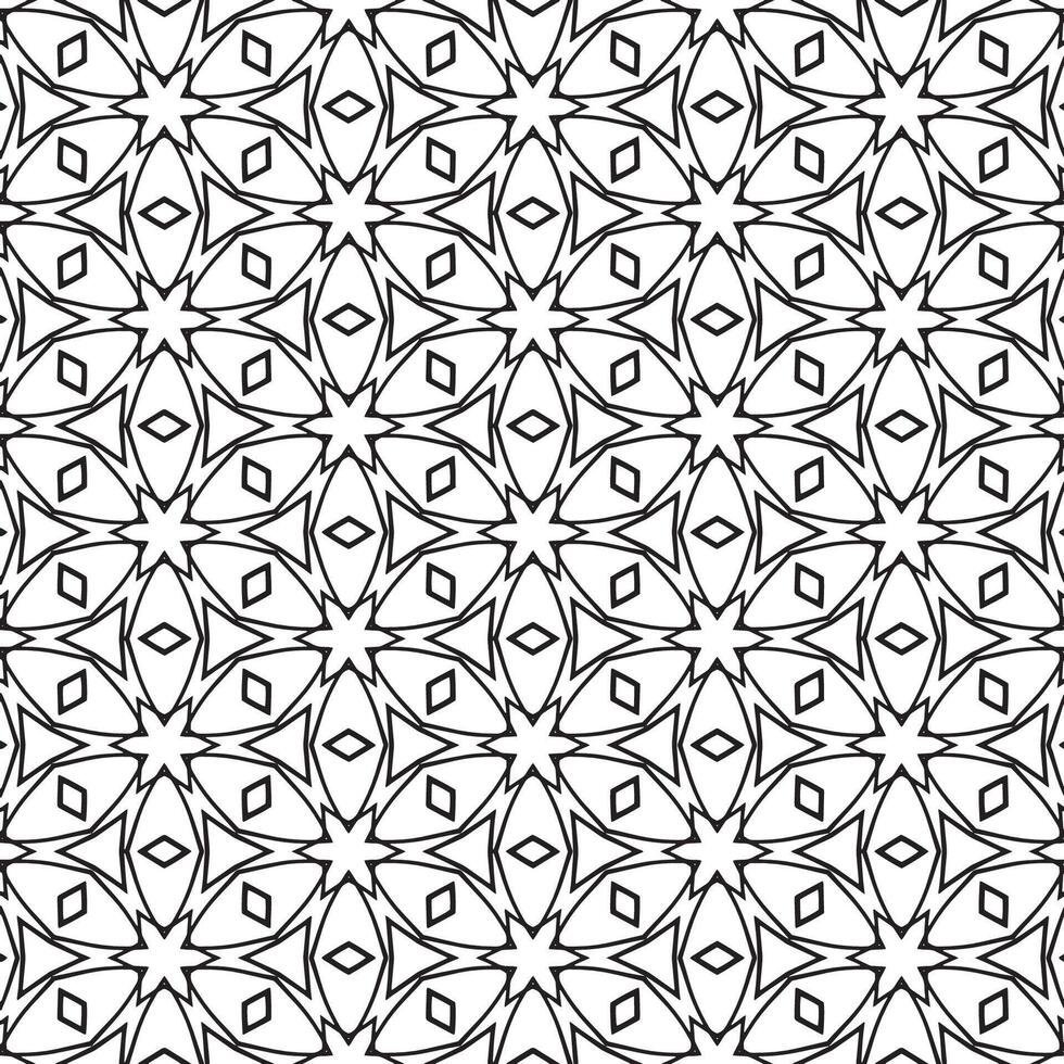 A black and white geometric pattern that is very similar to a star vector