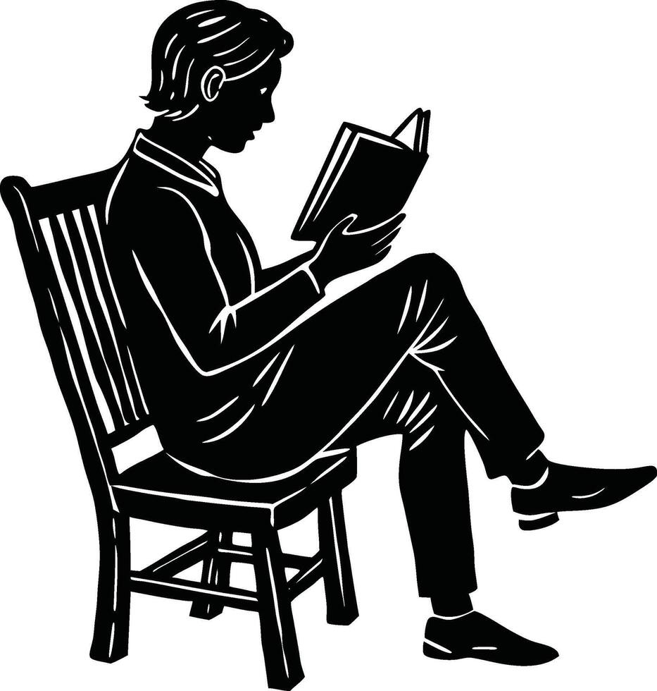 Peaceful Reading A Journey Within vector