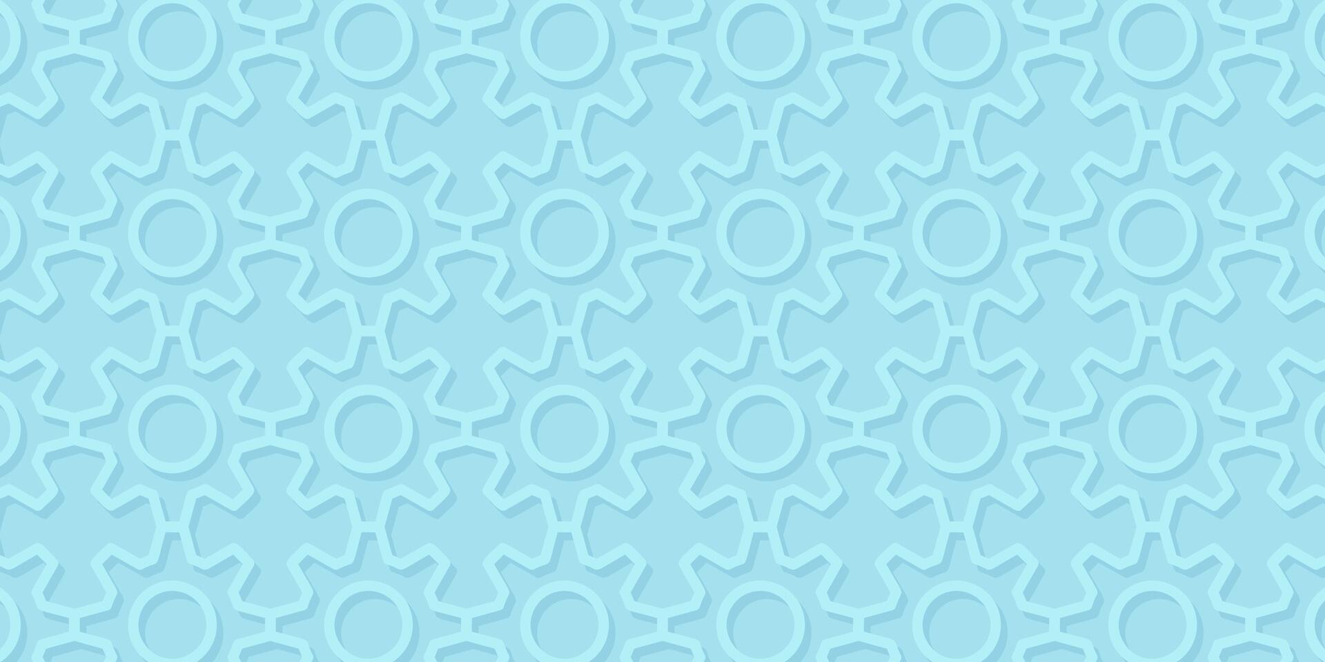 Gear settings pattern blue texture background. Template design for banner, poster, social media. vector