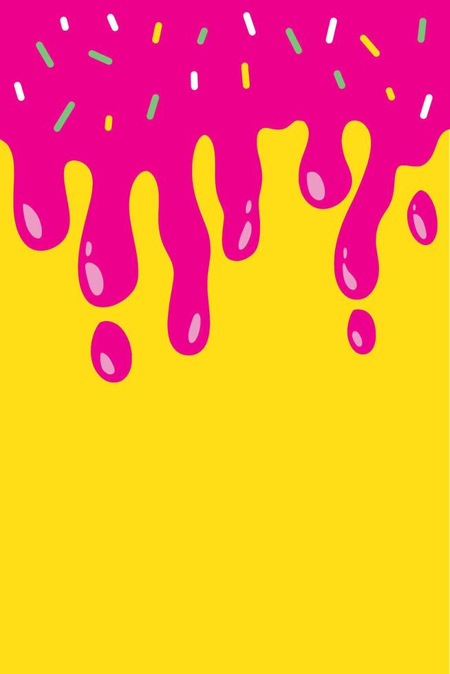 chocolate strawberry melted with sprinkle good for poster, background, wallpaper, package, etc vector