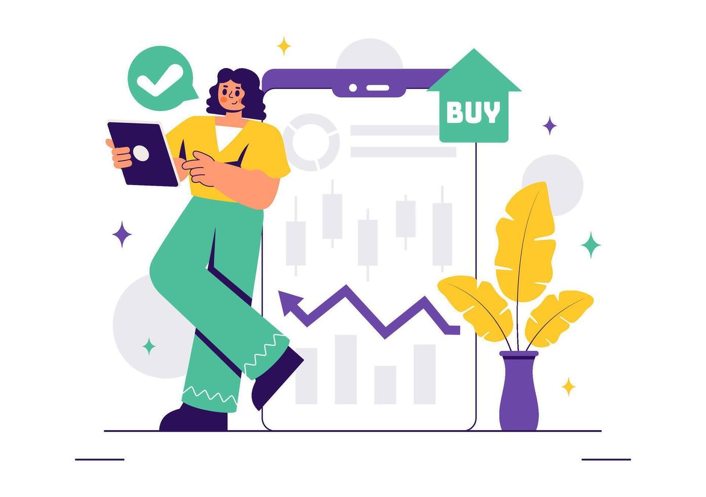 Wealth Management and Stock Market Growth Illustration with Gold Bars and Upward Arrows vector