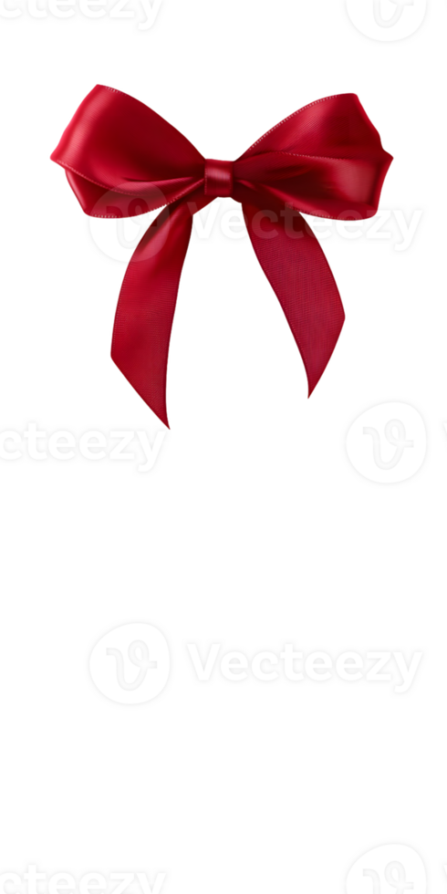Red Satin Ribbon and Bow png