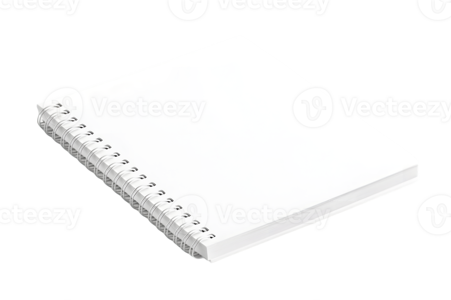 Blank Spiral Bound Notebook on a Transparent Background for Creative and Educational Use png