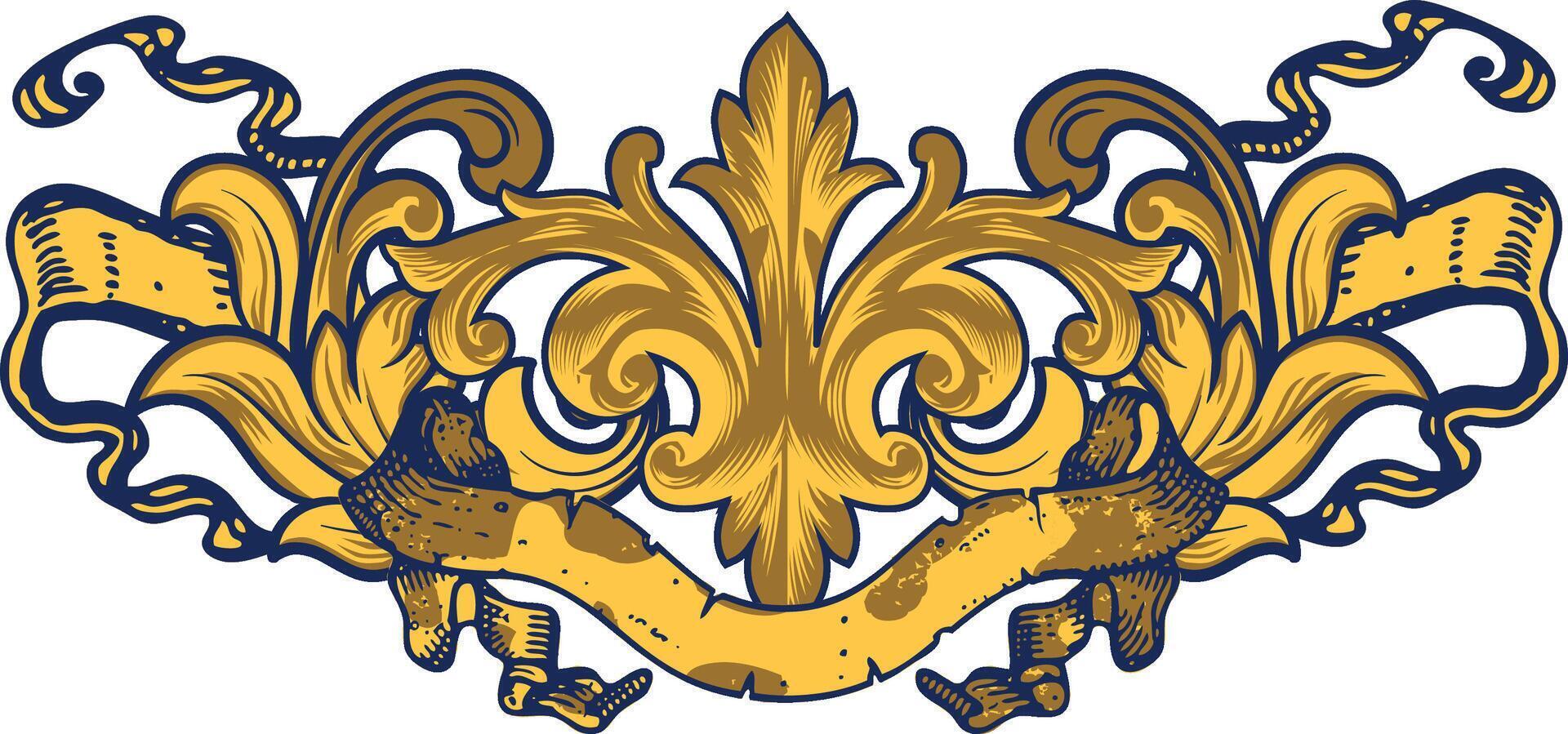 Elegant Midieval Scroll vector