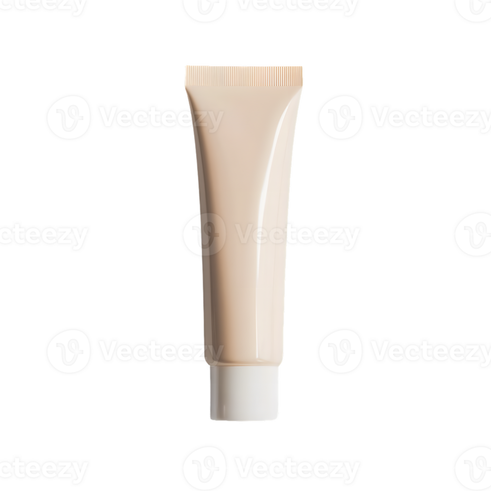 Minimalist Cosmetic Cream Tube Featuring Sleek Design on Transparent Background png