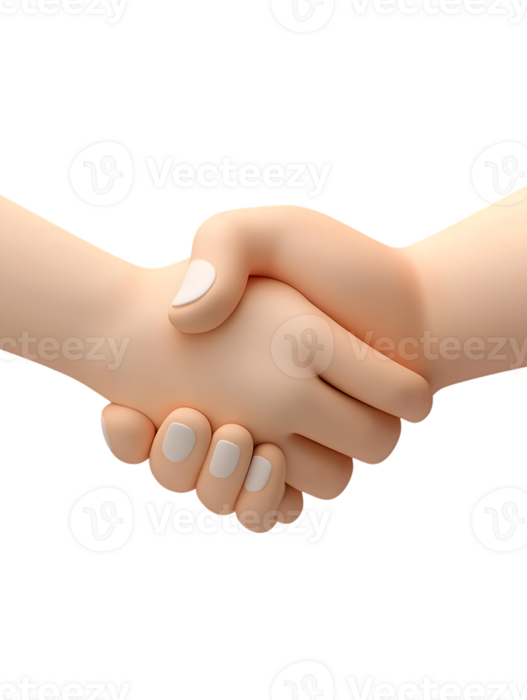 Stylized Hands Shaking in Neutral Palette Symbolizing Agreement and Partnership png