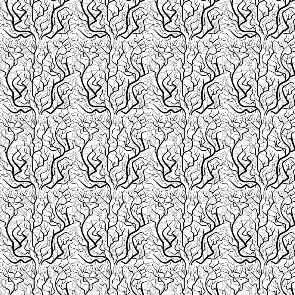 Tree Roots Seamless Pattern vector