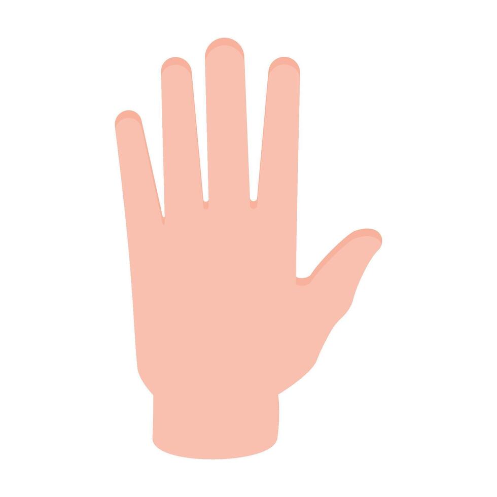 Right hand illustration vector