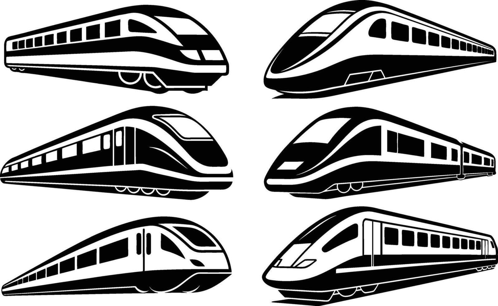 Train Silhouette Illustration Simple and Iconic Design vector