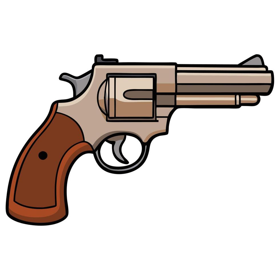 Cartoon gun clipart vector