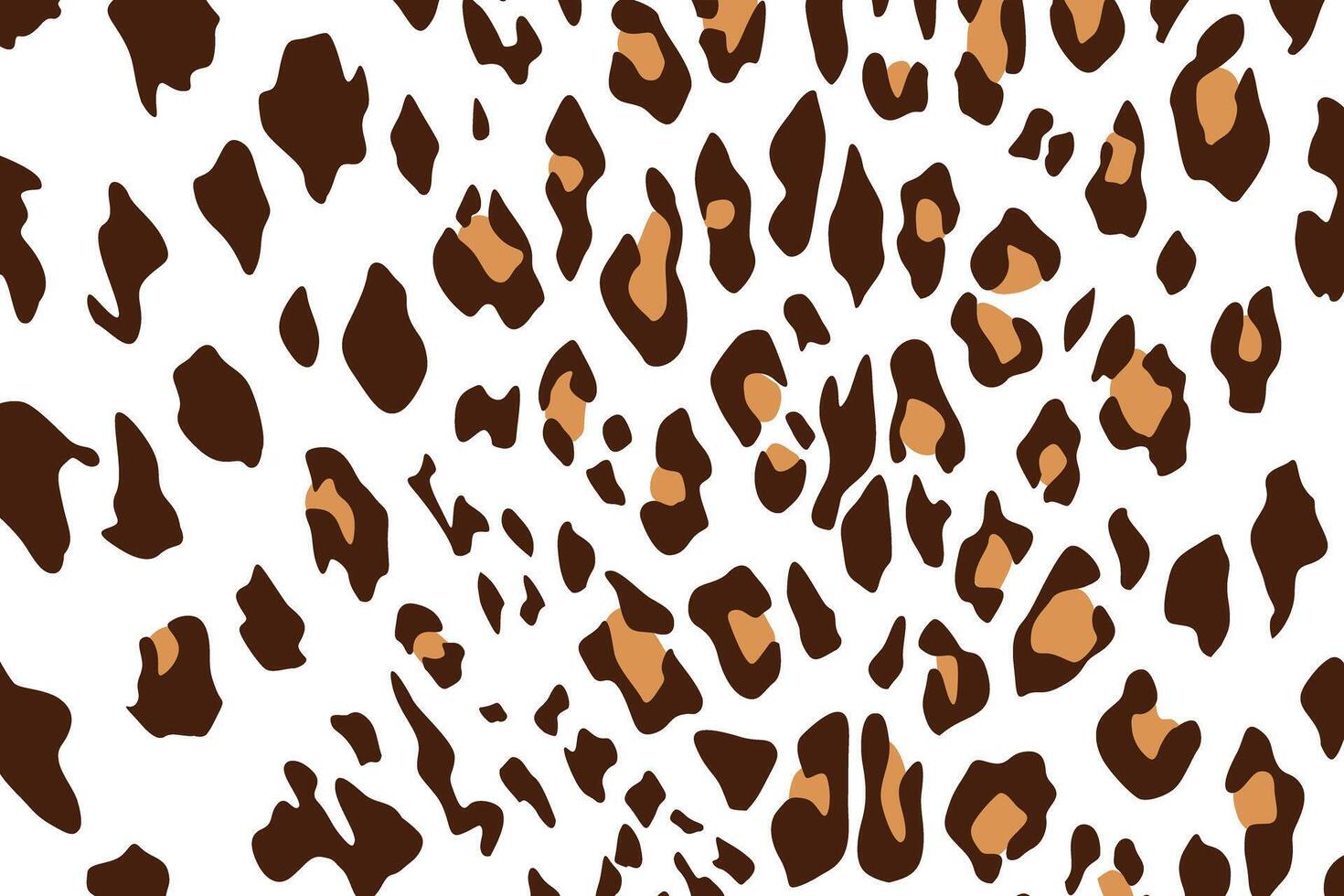 A brown and white leopard print fabric vector