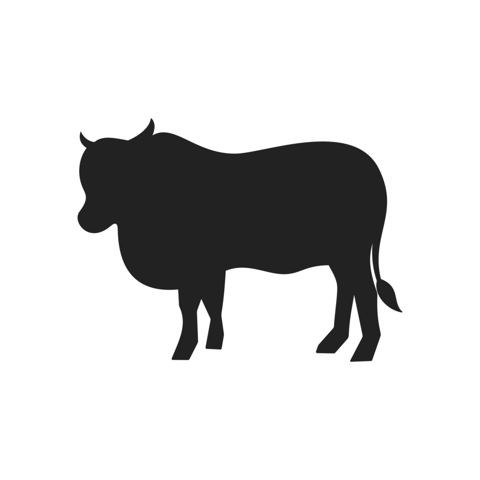 Black Cow Silhouette png