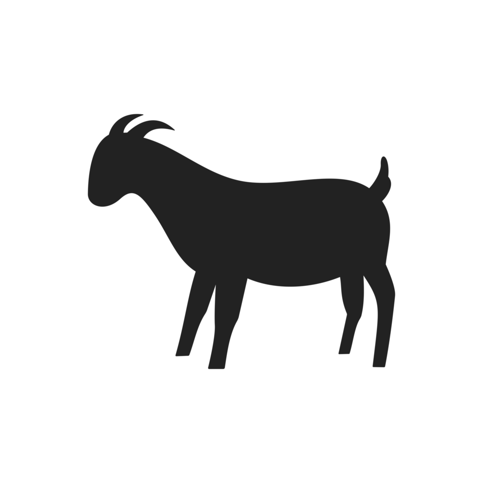 Silhouette of A Goat or Sheep png