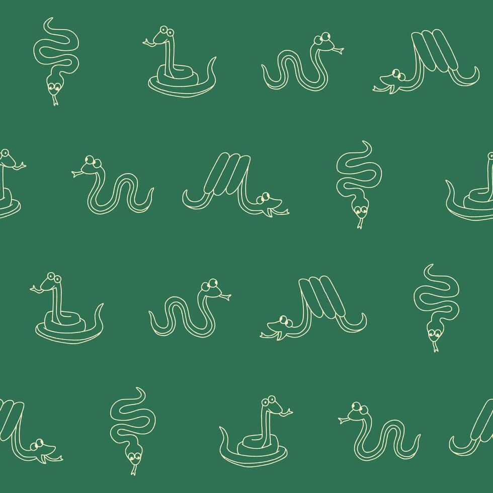 Outline of Snake Seamless Pattern Background for Print Fabric Surface Fashion Wrapping vector
