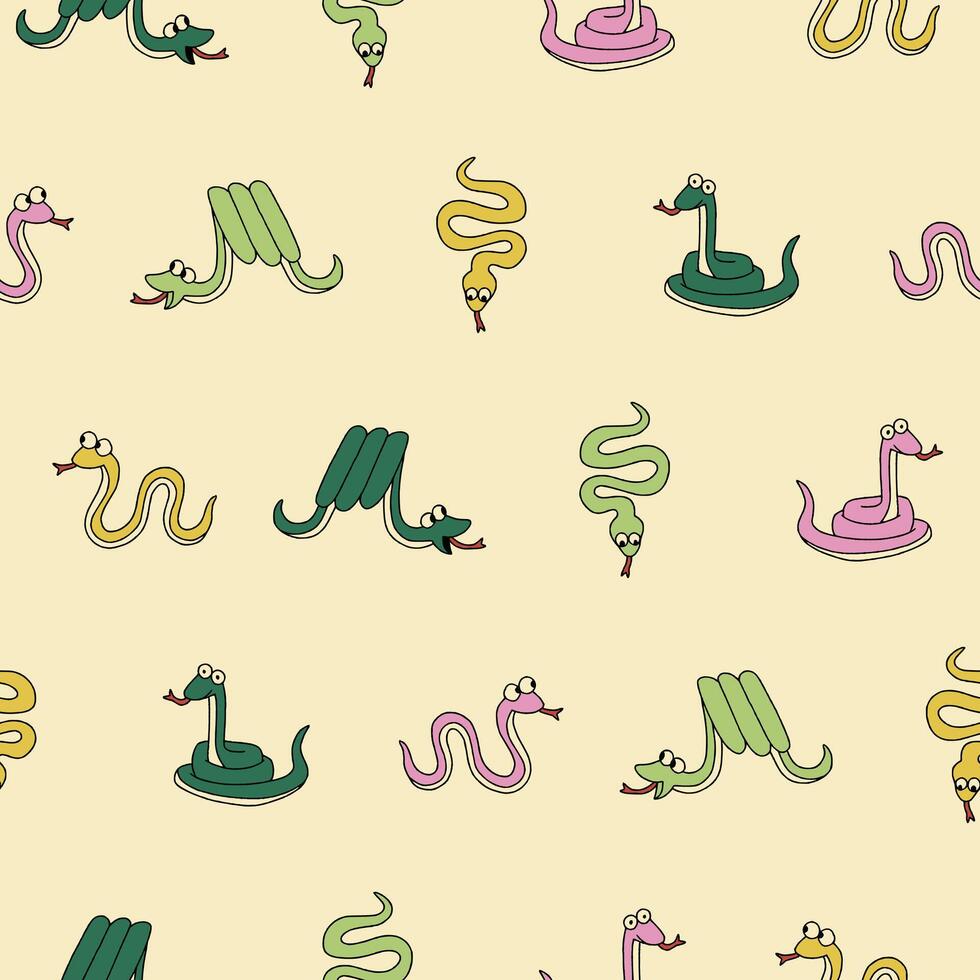 Snake Seamless Pattern Background for Print Fabric Surface Fashion Wrapping vector