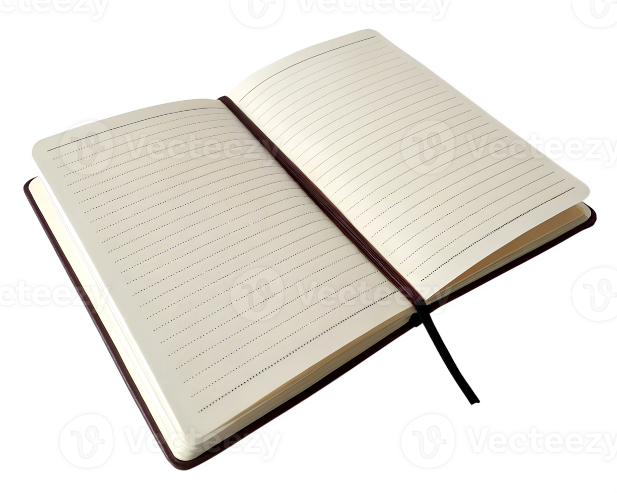 Blank Notebook For Journaling, Note Taking, Sketching On Transparent Background png