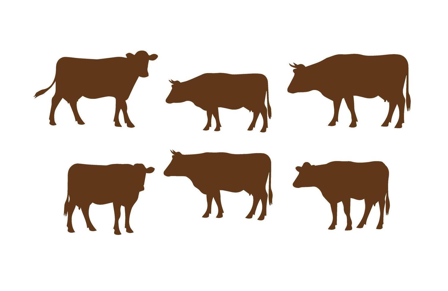 Farm milk cows isolated in a high-resolution farm image vector