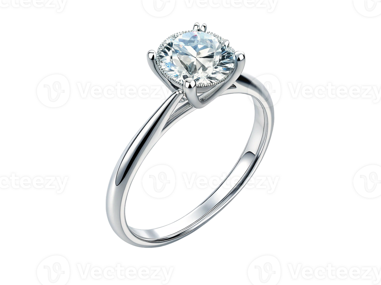 Stunning Solitaire Diamond Ring Elegant Jewelry, Precious Gemstone png