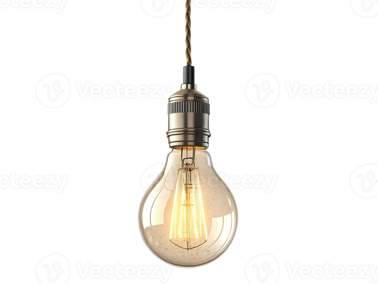 Illuminating Ideas Vintage Edison Bulb Hanging Light Fixture png