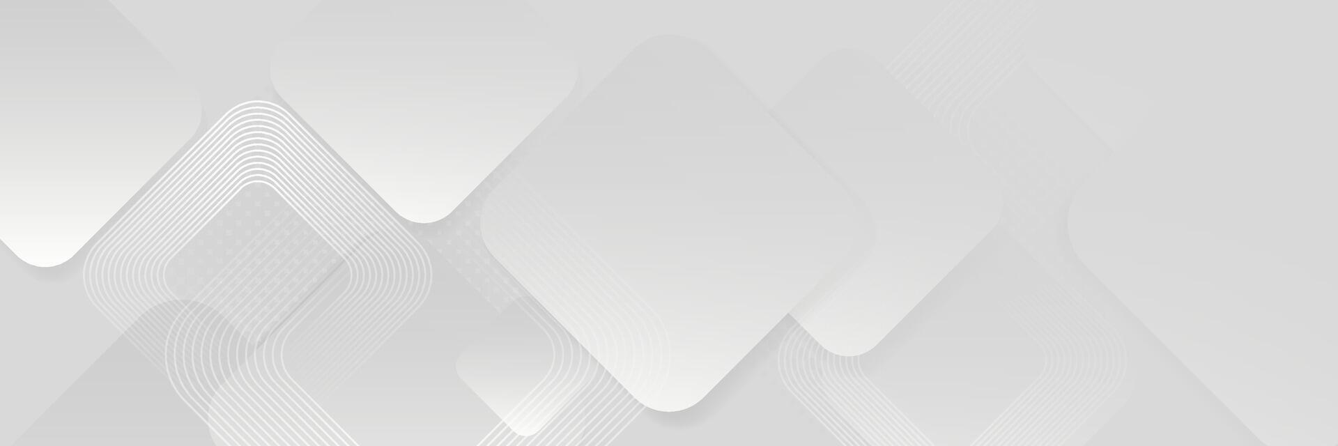 Modern White Abstract Geometric Background vector