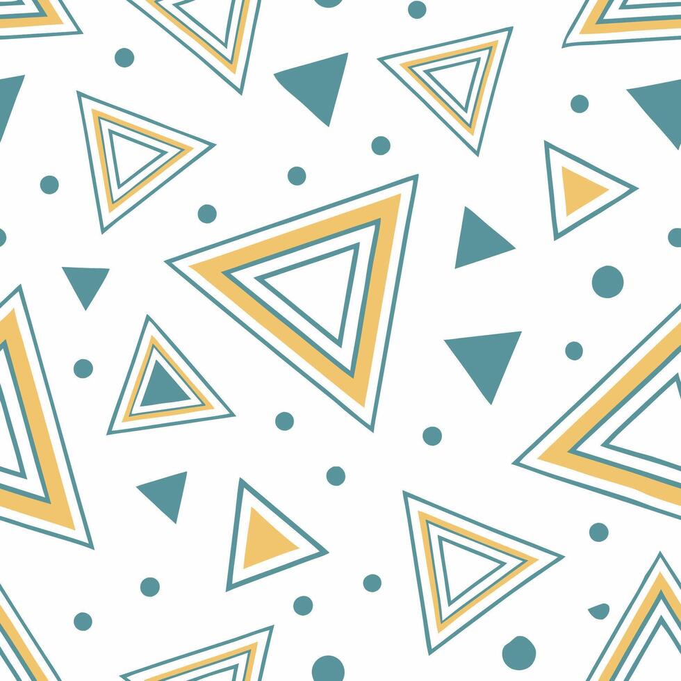 Dynamic geometric triangles seamless pattern design abstract art modern graphic minimalist style vector