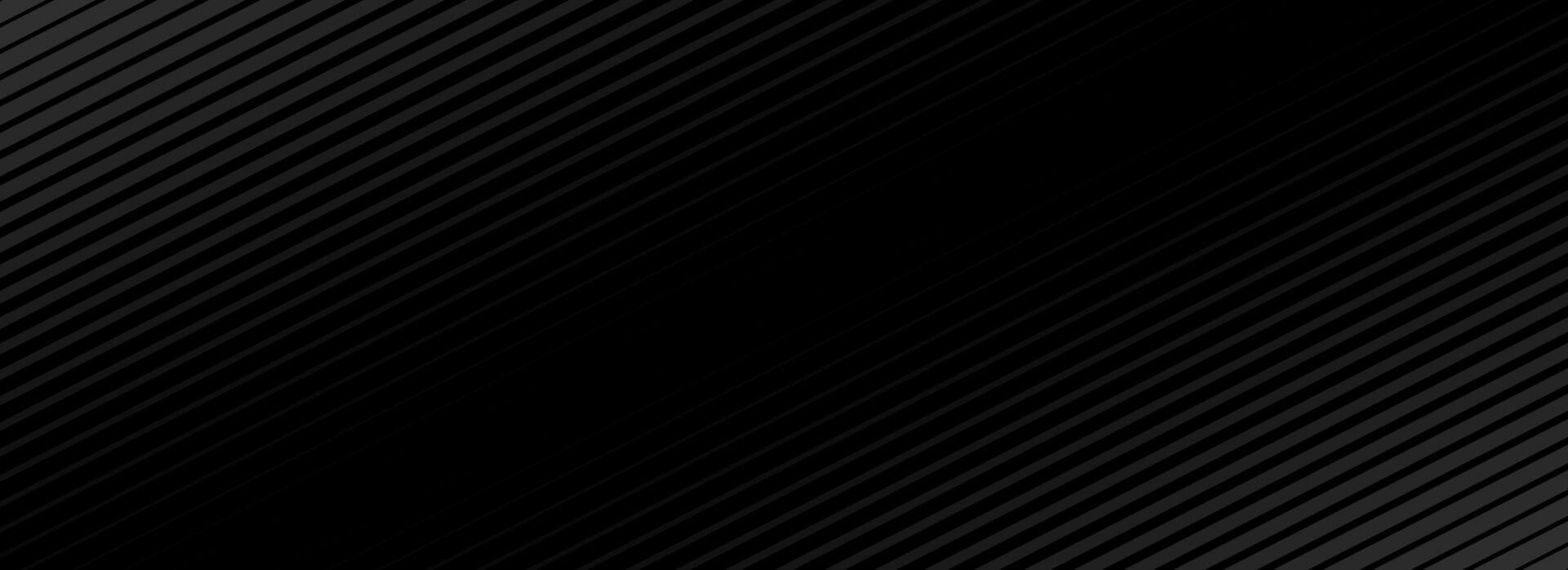 Black oblique straight line background. Masculine dark linear abstract wallpaper. Elegant luxury striped gradient texture. Grey diagonal lines backdrop for flyer, banner, poster, presentation vector