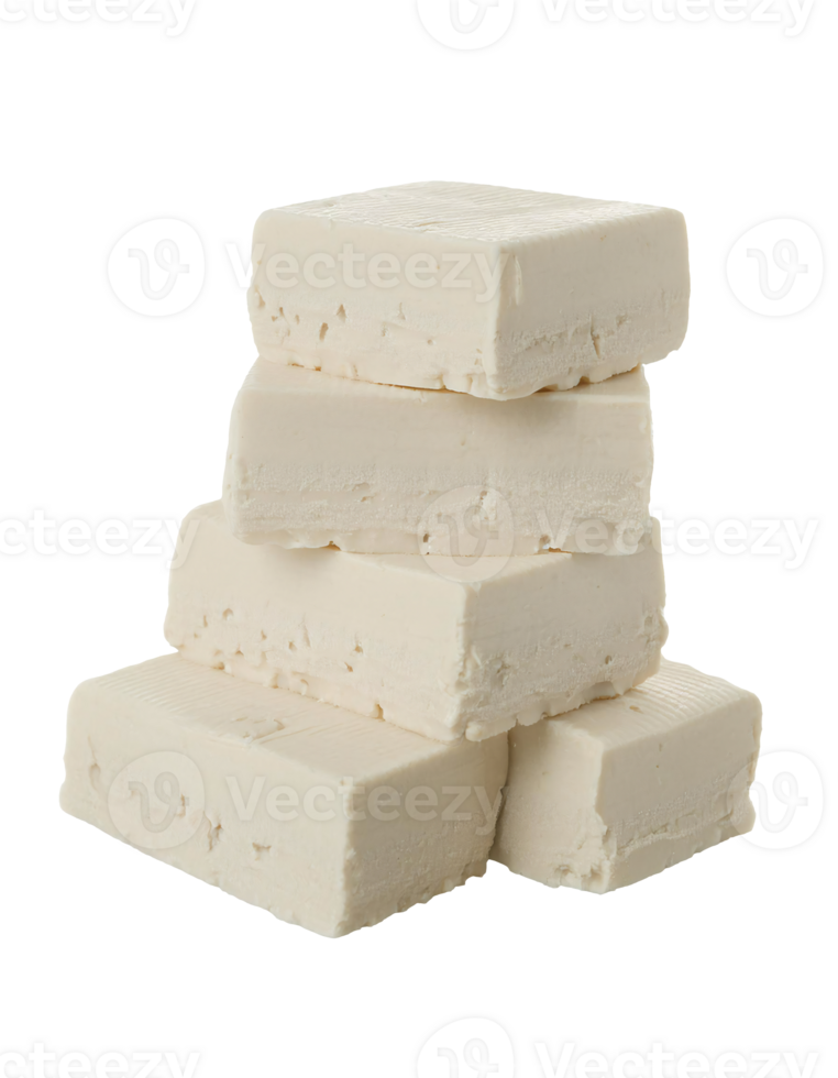 nougat candy on isolated background, soft and chewy dessert, sweet confectionery, white nougat bars, stacked nougat pieces, classic nutty nougat treat, sugar-based chewy snack png