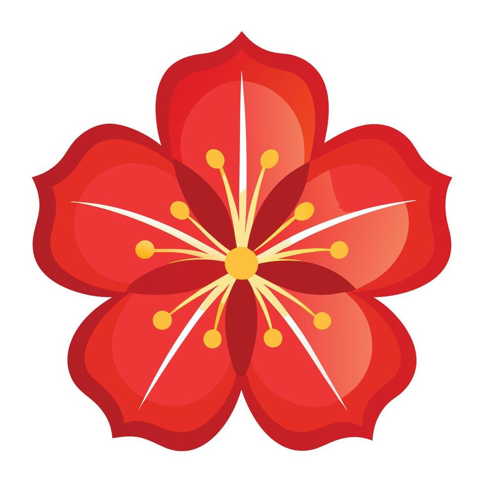 Stylish Hibiscus Logo vector