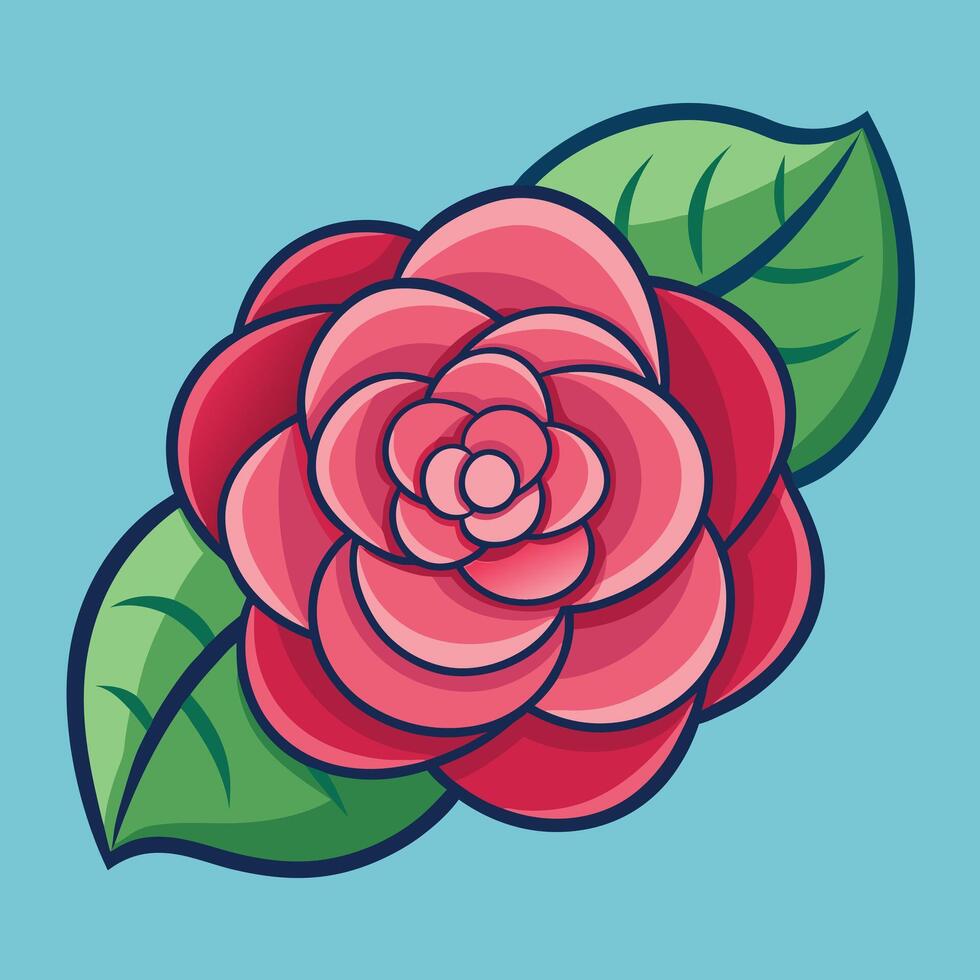 Camellia Motif for Patterns vector
