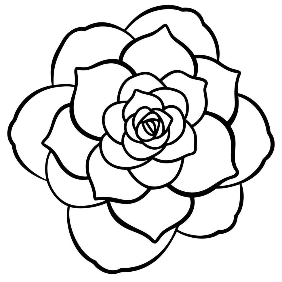 Classic Camellia Logo Design vector