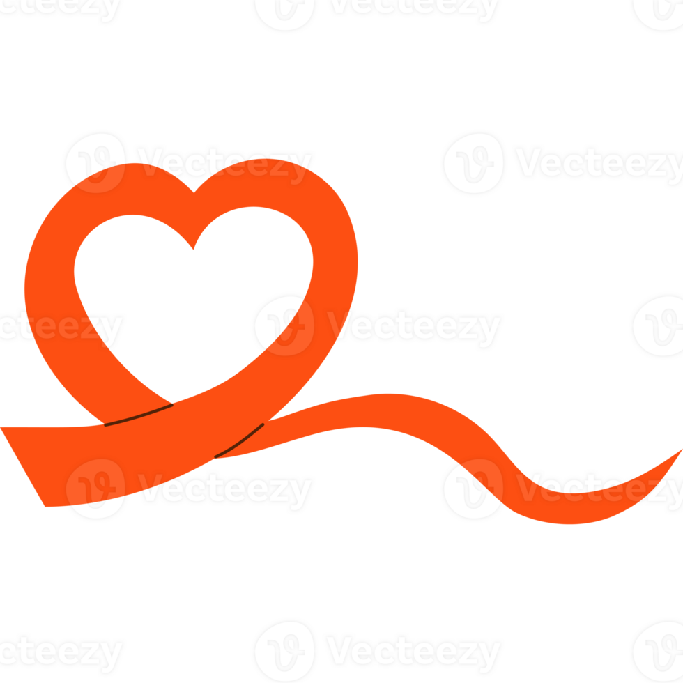 Red Ribbon Heart png