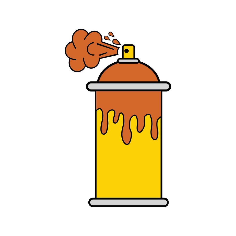 Illustration of a Spray Paint Can vector