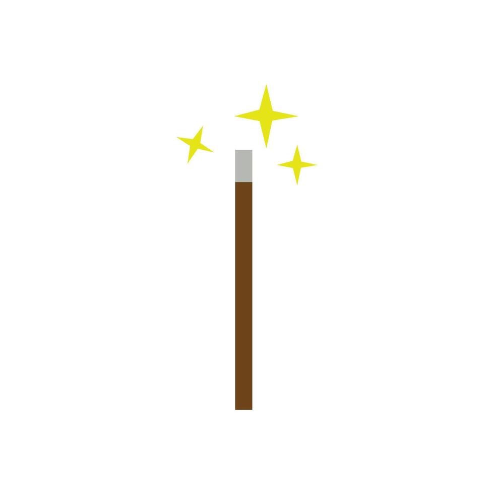 Magic Wand with Sparkles Illustration vector