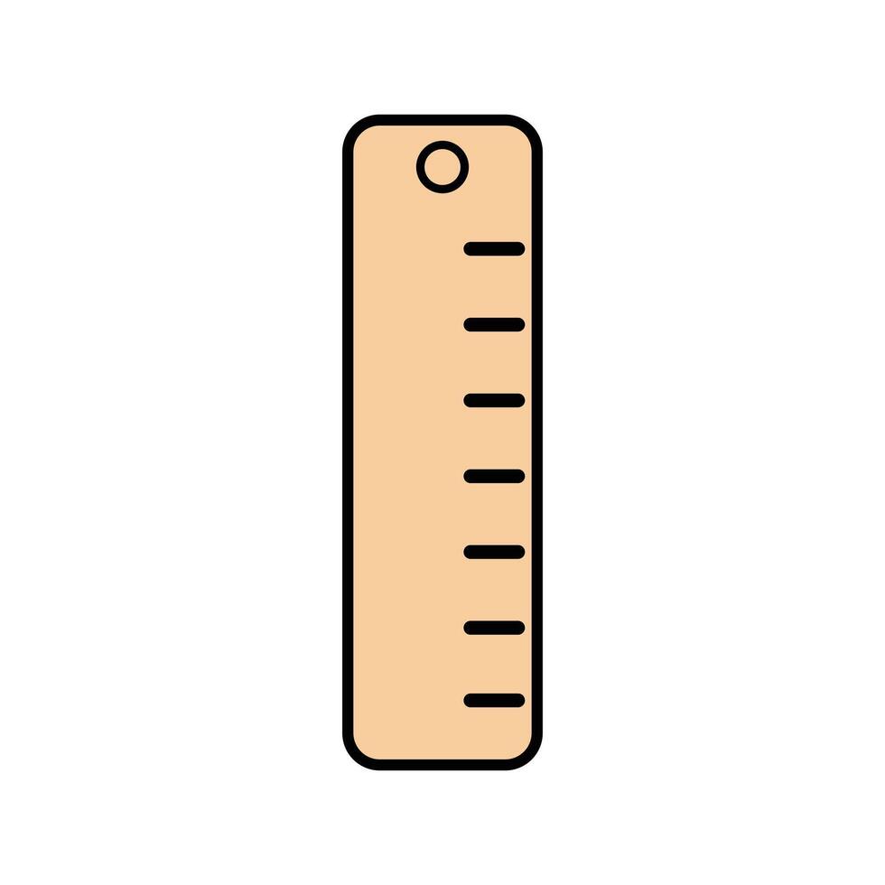 Illustration of a Measuring Ruler Icon vector