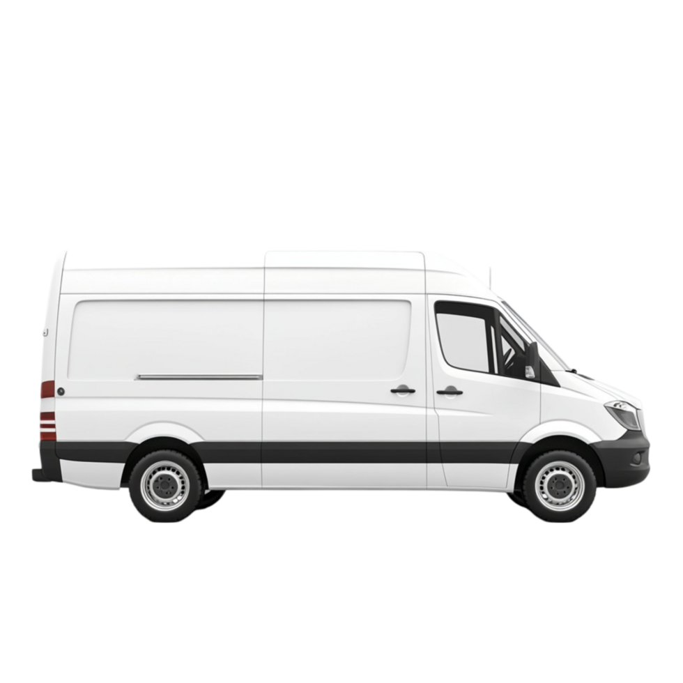 van on transparent background, png