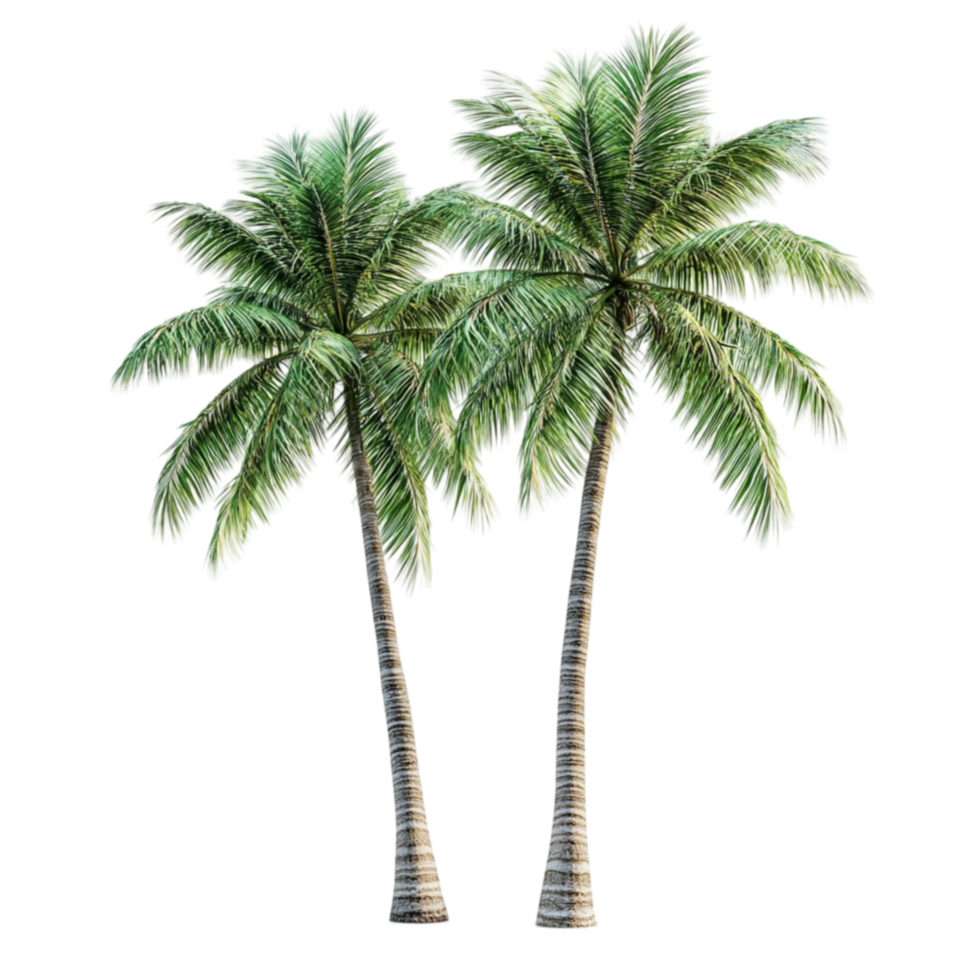 Palm Trees Isolated on Transparent Background png