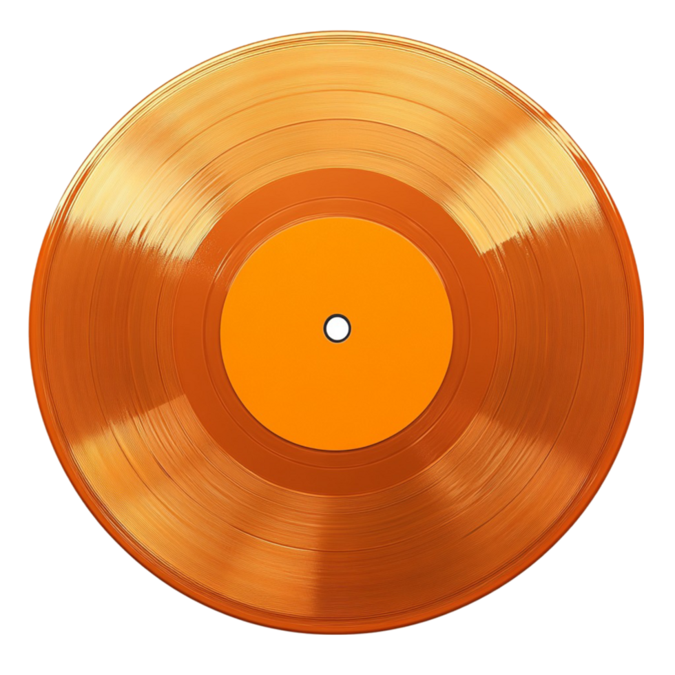 a orange vinyl record png