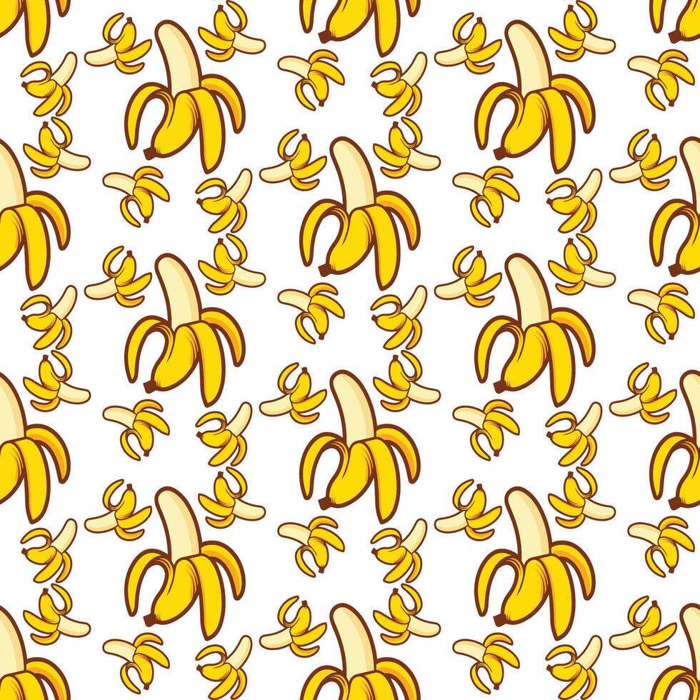 Luxury Art Deco Banana Print Chic and Stylish Seamless Pattern vector