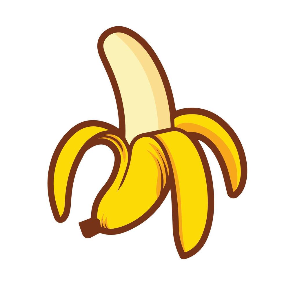 Pop Art Banana Bold and Colorful Design vector