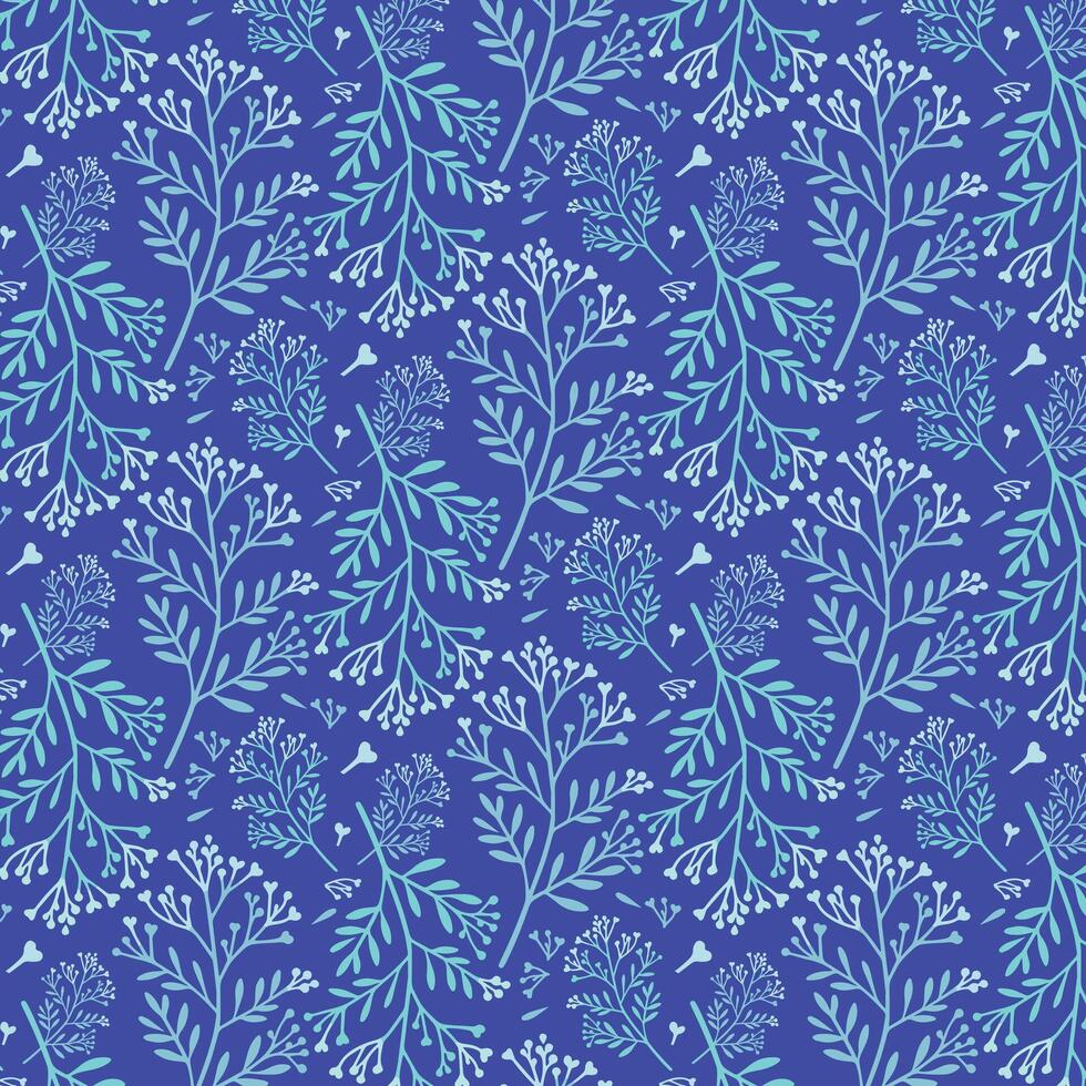 elegant seamless floral pattern with detailed botanical artwork for digital print wallpaper vector