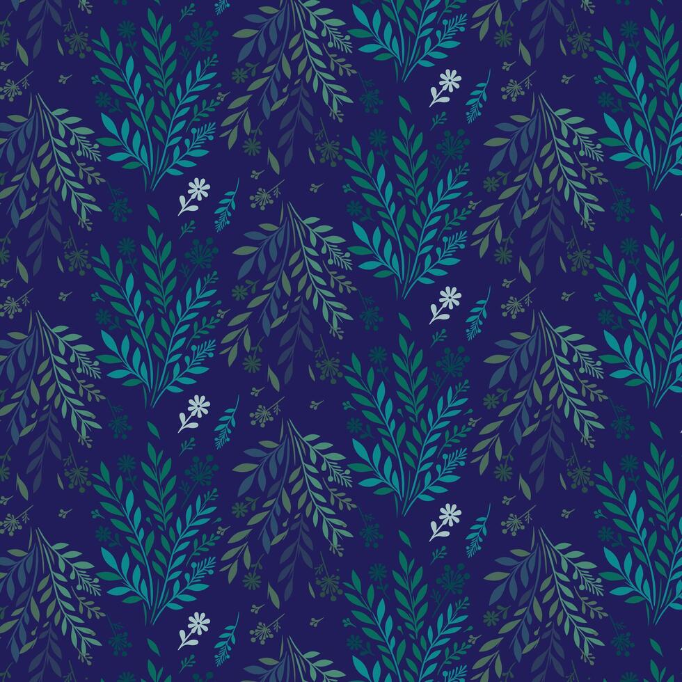 elegant floral seamless digital print pattern for wallpaper bedding and textile fabric design vector