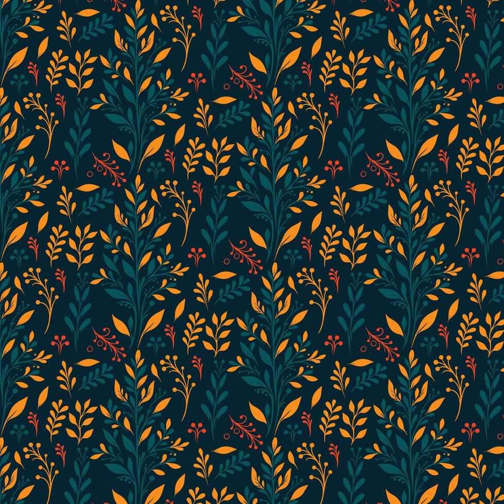 elegant floral digital print seamless pattern for bedding wallpaper and home textile applications vector