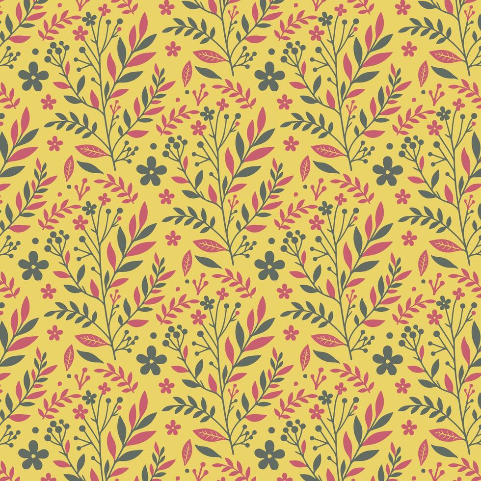 delicate botanical seamless floral pattern for digital print bedding textile and fashion fabric vector