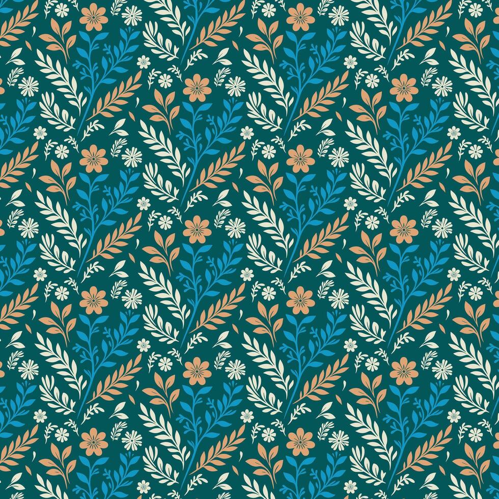 seamless wallpaper with detailed floral pattern for fabric textile fashion and digital artwork vector
