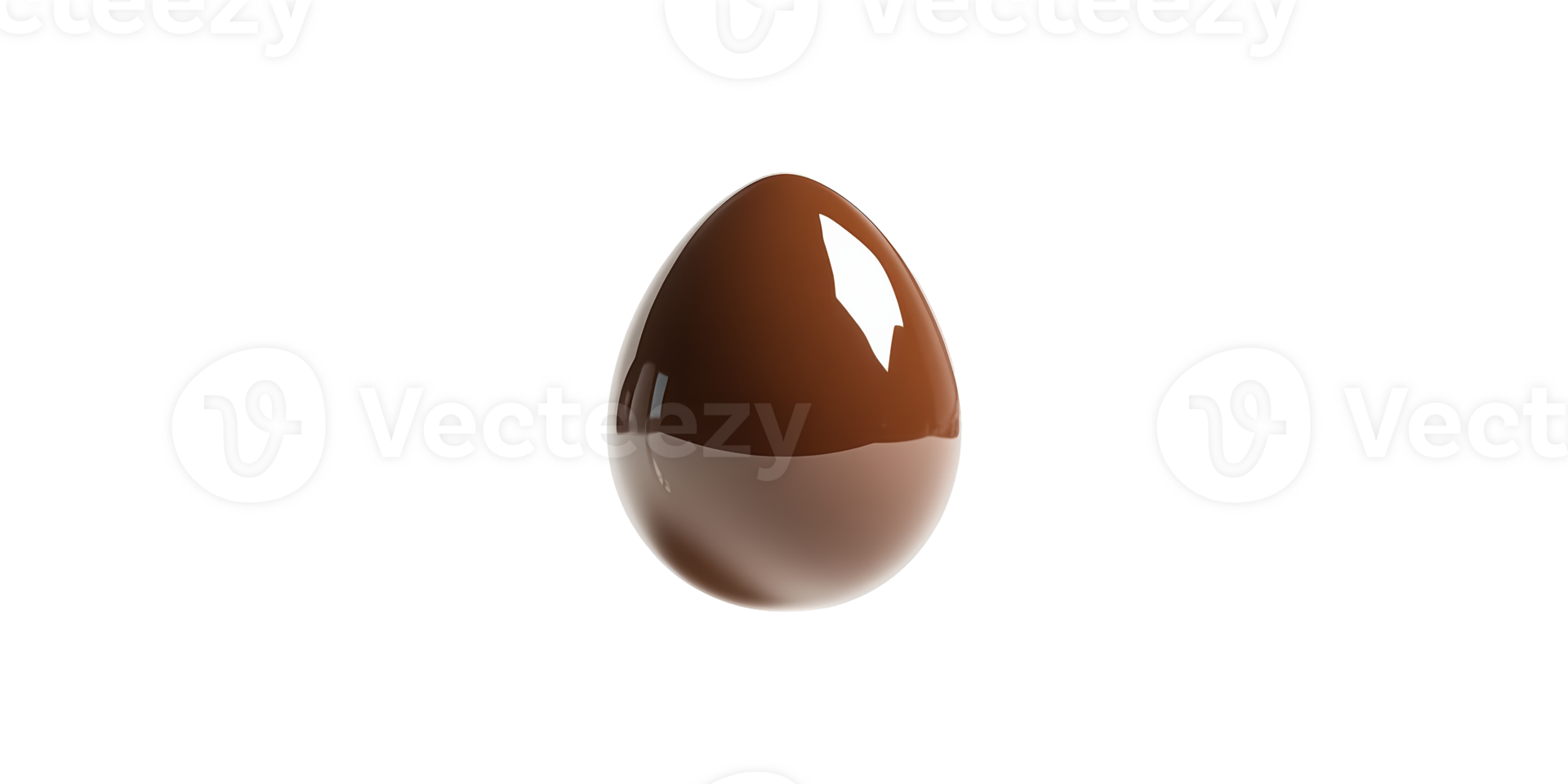 Chocolate egg isolated on transparent background png
