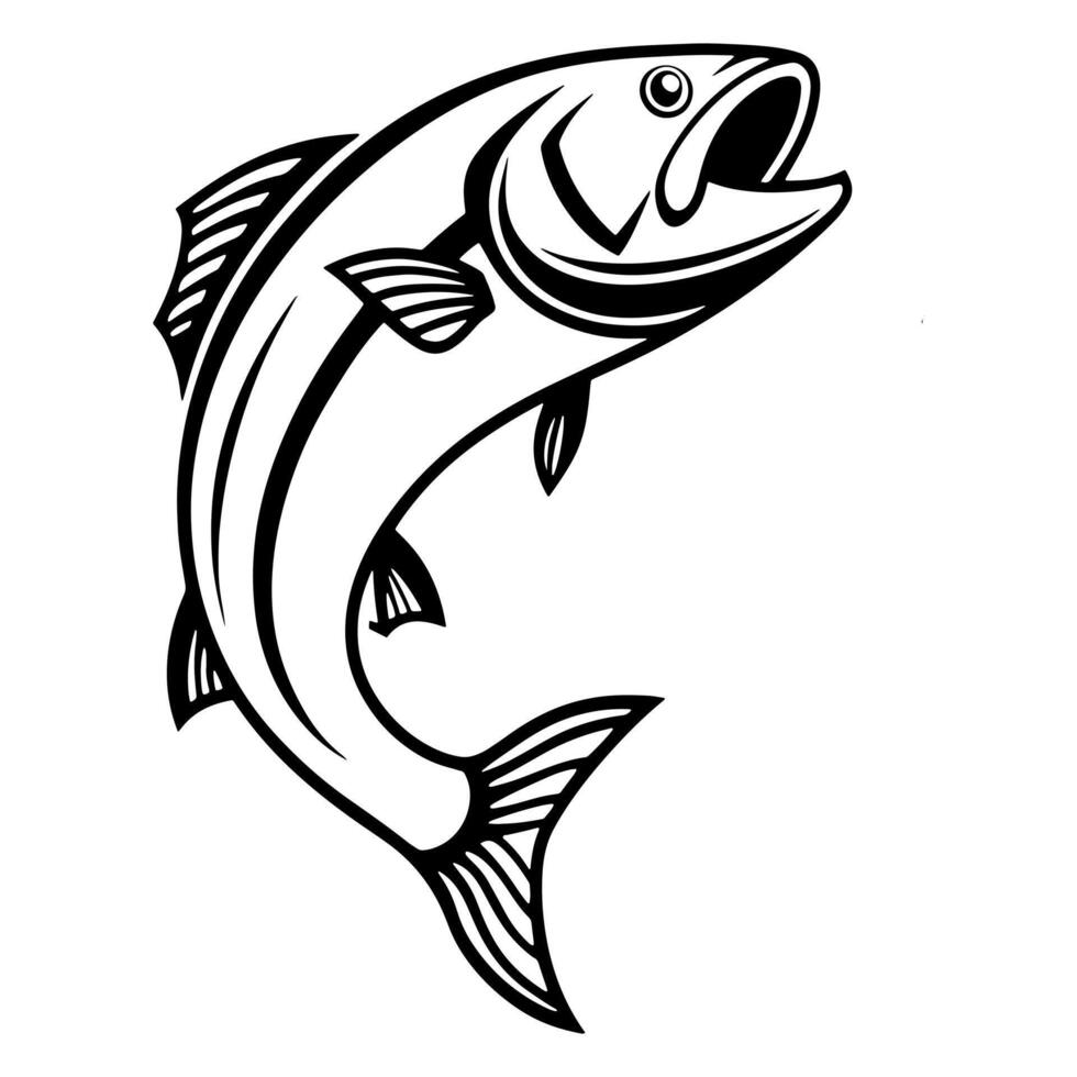 Dynamic Graphic for Fishing and Wildlife Designs vector