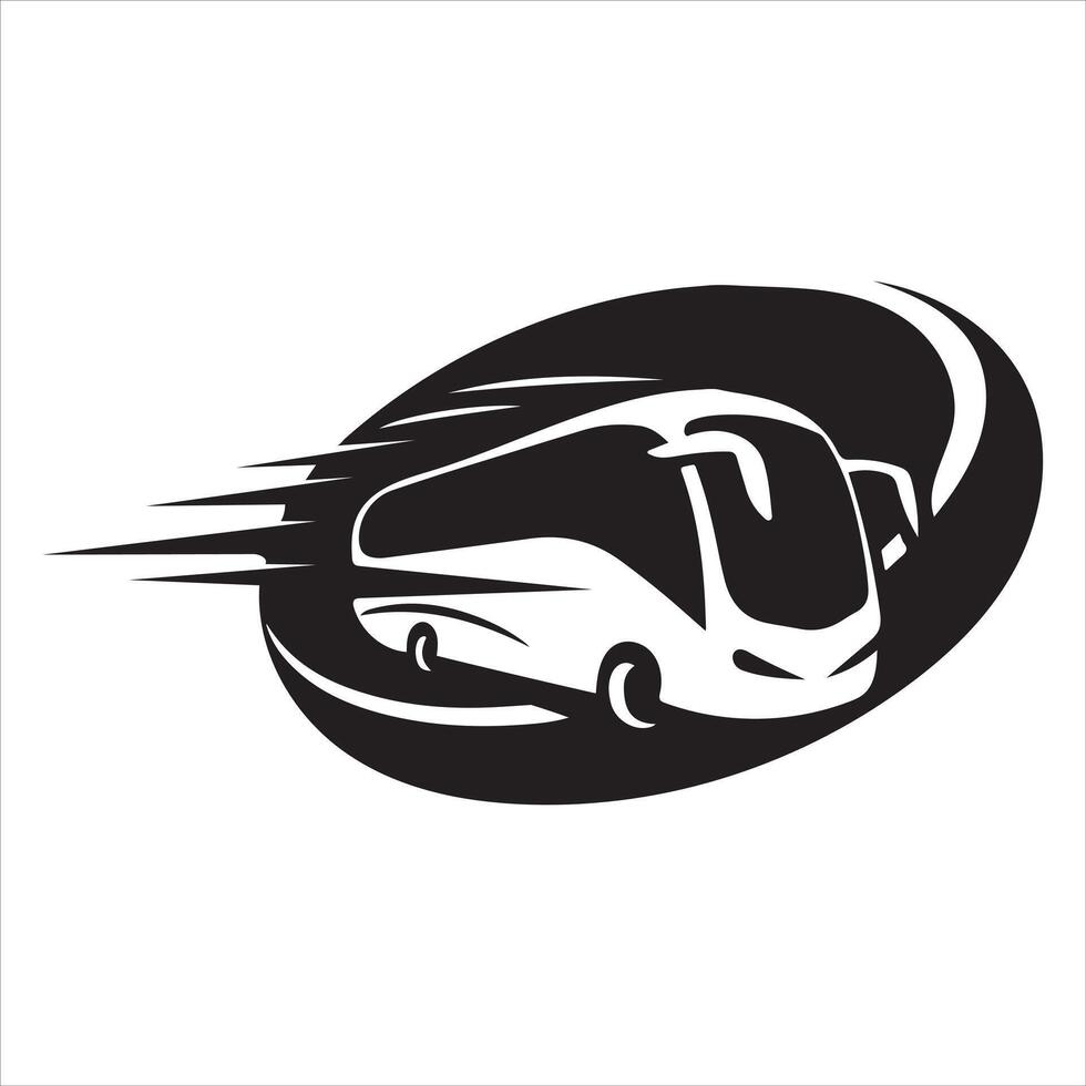 Fast and Efficient Public Transportation Bus Icon vector